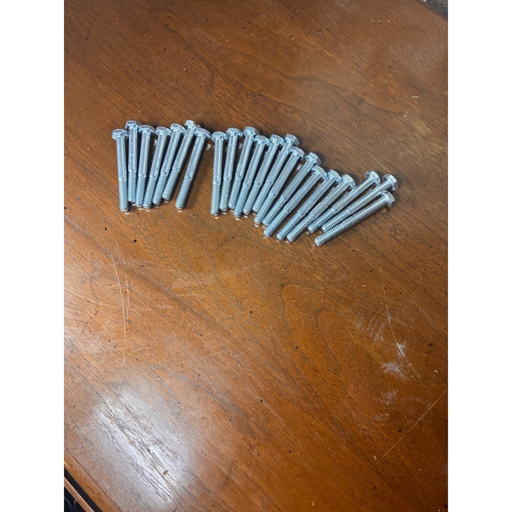 Unbranded Hex Head Bolts Universal 20PC Silver Excellent Zinc Plated Fasteners